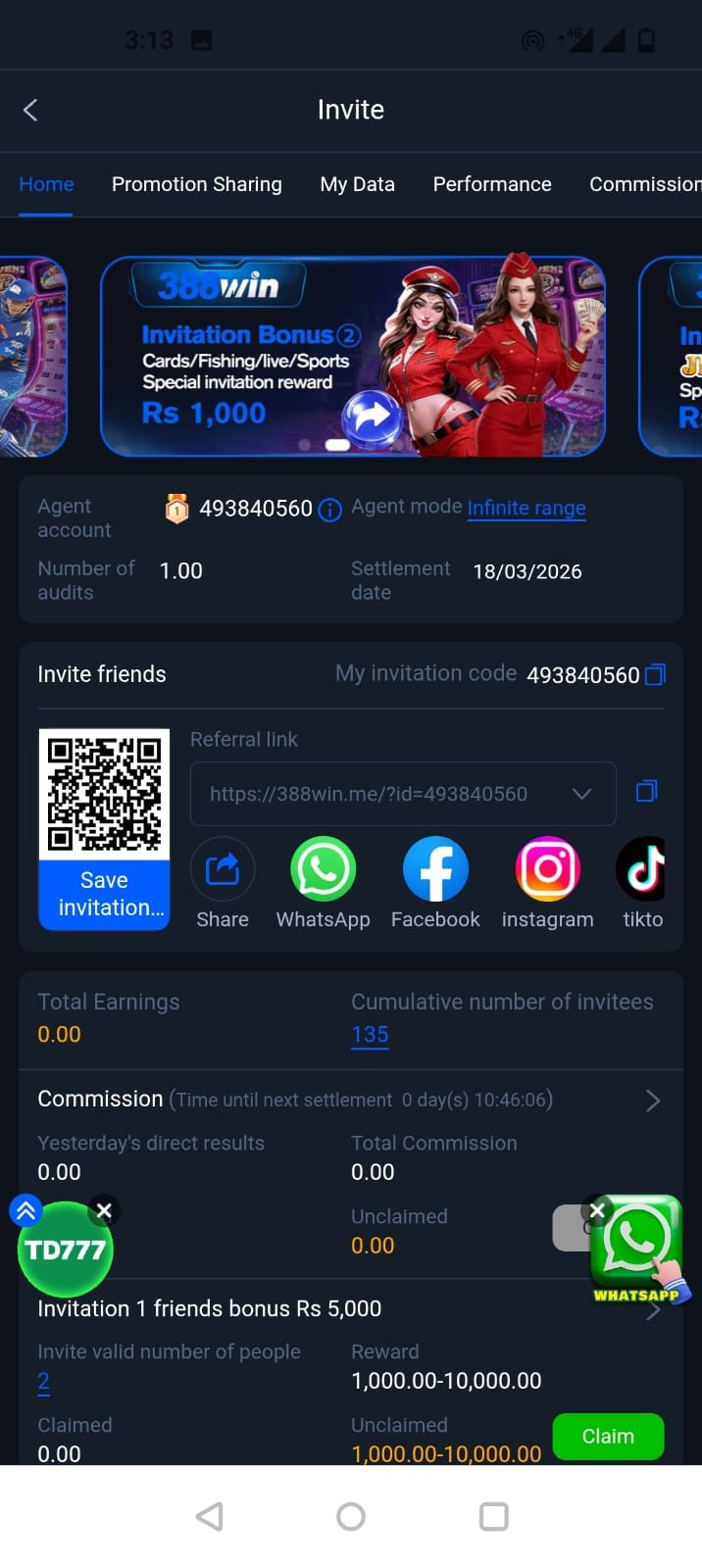 Withdraw Proofs of 388Win Game App